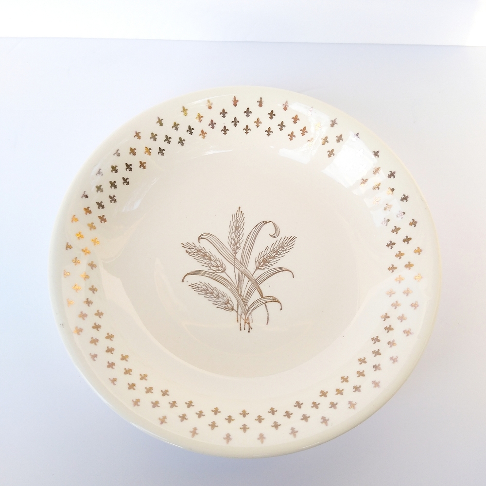 Set of 5 Rice/Wheat-stalk bowls - Fleur-De-lis